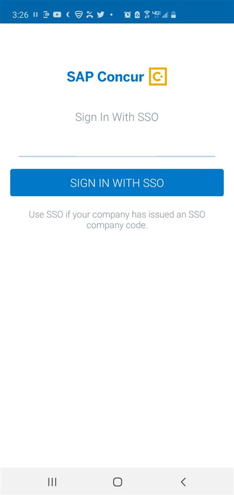sap concur sign in.